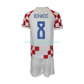 Maillot de Foot Croatie Kovacic 8 Domicile Coupe du monde 2022 - Enfant